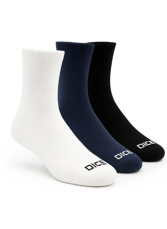 DICE Pack of 3 Cotton Classic Casual Socks for Men - Image 1