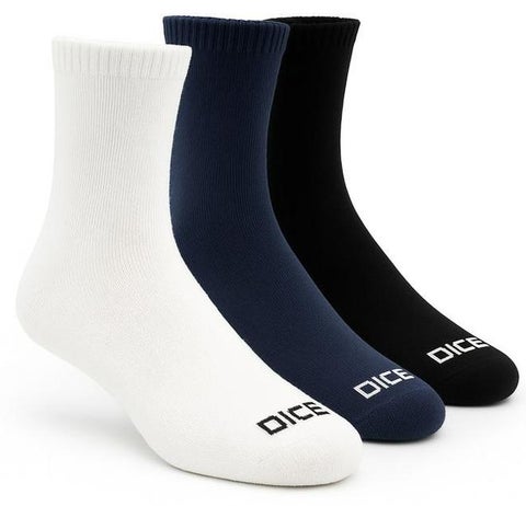 Dice Pack of 3 Cotton Classic Casual Socks for Men