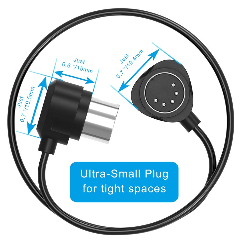FORE 2-Pack 1-Feet/ 30cm Right-Angle MIDI Cable with Ultra-Small Plugs for Tight Space, 5-Pin Din MIDI Cable Compatible with MIDI Keyboard/Interface/Synthesizer/Guitar Multi Effects/Ideal for Studio - Image 3