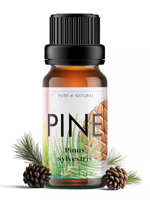 Esslux Pine Essential Oil for Diffuser 100 Pure Natural Invigorating Fall Pine Aroma for Candle Making Soap Making DIY Projects Perfect for Aromatherapy Refreshing Spaces 10 ML