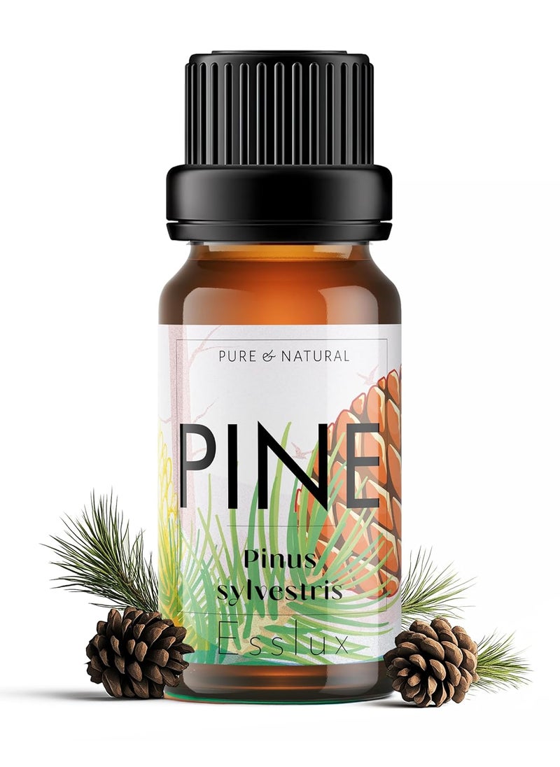 ESSLUX Esslux Pine Essential Oil for Diffuser 100 Pure Natural Invigorating Fall Pine Aroma for Candle Making Soap Making DIY Projects Perfect for Aromatherapy Refreshing Spaces 10 ML  - Image 1
