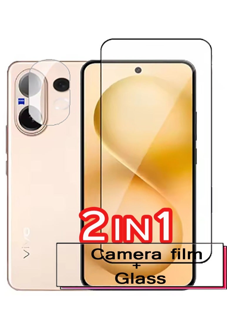 2 in 1 For Vivo V60 Screen  Camera Protection - High transparency full coverage security protector - Image 1