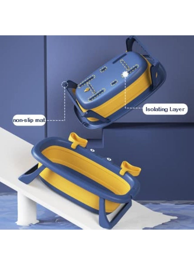 Premify Baby Bathtub Portable With Baby Cushion, Collapsible Toddler Bath Tub For Kids, Foldable Infant Shower Basin, Anti Slip Skid Proof New Born Toddler Bathing Support | Bath Organizers, 0-2 Years  - Image 5