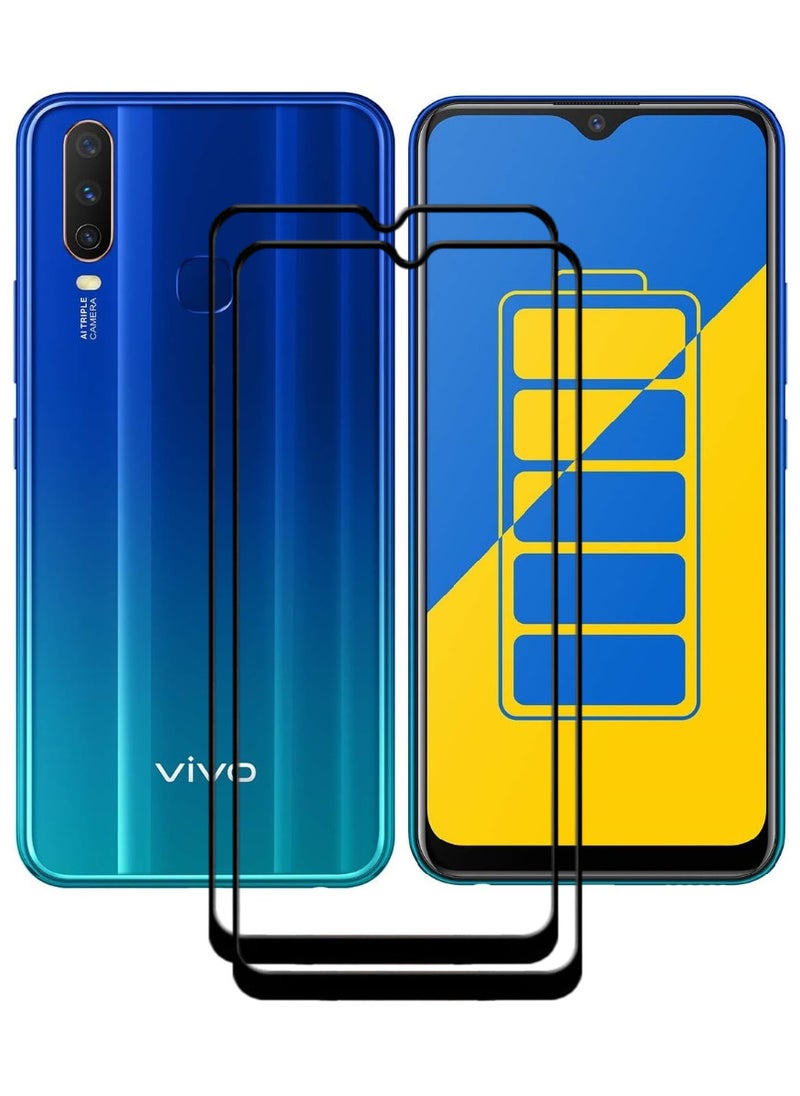 ACLIX 2 Pieces Antistatic ESD Dustproof Premium Quality High Definition Tempered Glass Screen Protector Designed For vivo Y15 - Image 1