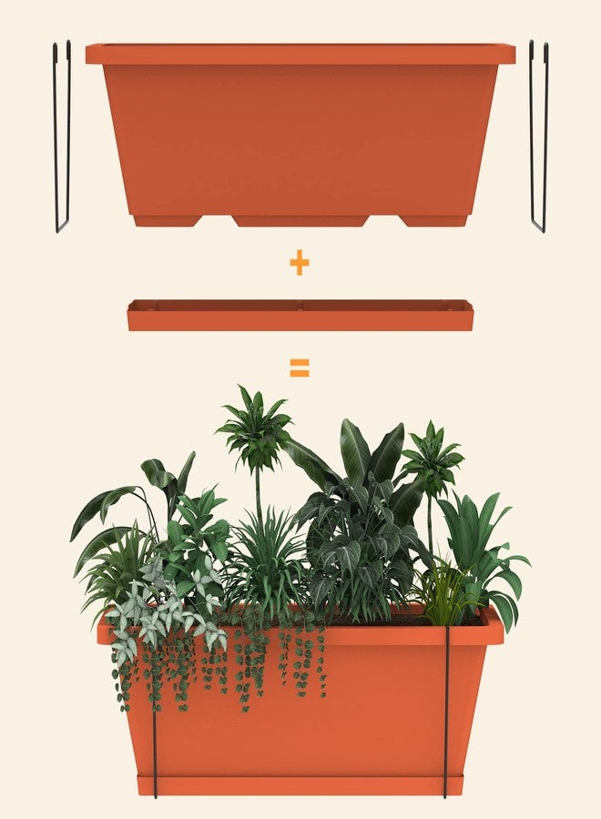 BTY Vertical Raised Garden Bed 3 Tier Elevated Garden Planters Standing Planter Box Outdoor and Indoor for Plants Herbs Flowers Vegetables Brick Red - Image 4