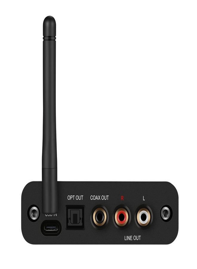 BluDento B2 LDAC/aptX HD Bluetooth 5.1 Hi-Fi Audio Receiver with ESS DAC, OLED Display, Analog RCA, Digital Optical & Coaxial Outputs, Extended Range for Home Stereo - Image 2