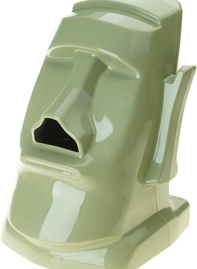 حامل مناديل وجه حجري إبداعي أخضر لحامل مناشف ورقية لتزيين غرفة المعيشة وغرفة النوم - Image 5