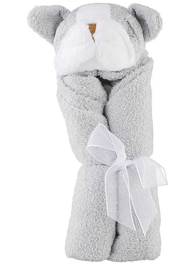 Angel Dear Grey Bulldog Blankie - Image 1