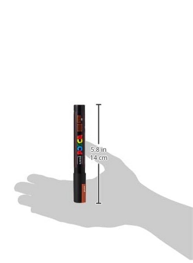 posca Markers Set, 8 Medium Paint Markers 5M - Metallic Tones - Gold, Silver, Bronze, Metallic Blue, Metallic Green, Metallic Red, Metallic Pink, Metallic Violet - Image 3