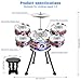 M SANMERSEN Kids Drum Set 8 PCS Drum Set for Toddlers 13 Kids Jazz Drums Ages 57 Musical Instruments Toys for Beginner Boys Girls Gifts Blue - Image 4
