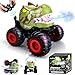 Drefirsa Dinosaur Remote Control Car for Boys 47 812 50min Runtime RC Car with Spray LED Light 360 Rotating 90 Driving RC Monster Truck Toy for Kids Birthday - Image 2