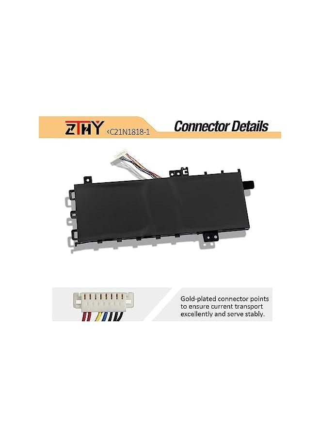 ZTHY - C21N1818-1 Laptop Battery Replacement For Asus Vivobook 15 F512Fa F512Da F512Ja X512Da X512Ja F512Fb F512Fj F512Fl F512Ua X512Fa X512Fb X512Fj X512Fl X512Jf X512Jp X512Dk R564Da R564Fa R564Ja - Image 1