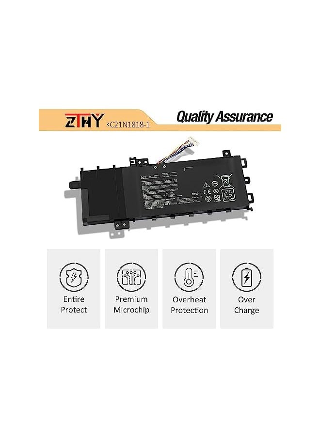 ZTHY - C21N1818-1 Laptop Battery Replacement For Asus Vivobook 15 F512Fa F512Da F512Ja X512Da X512Ja F512Fb F512Fj F512Fl F512Ua X512Fa X512Fb X512Fj X512Fl X512Jf X512Jp X512Dk R564Da R564Fa R564Ja - Image 1