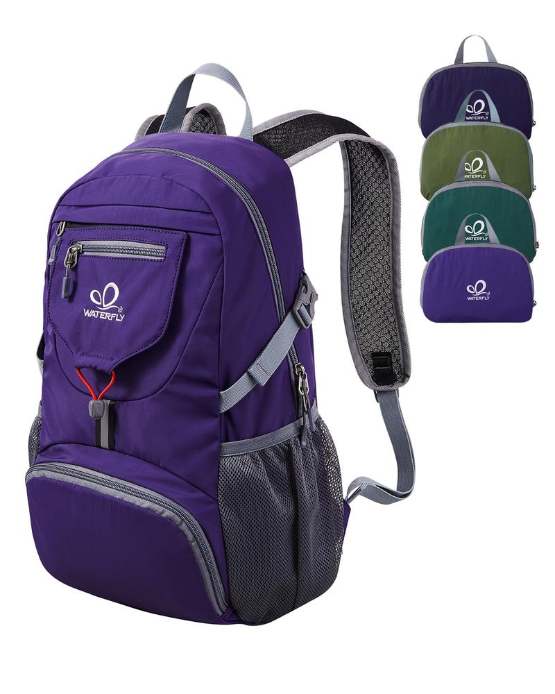 WATERFLY Small Lightweight Packable Backpack: 20l Ultra Light Foldable Travel Hiking Camping Daypack Day Pack for Man Woman - Image 1