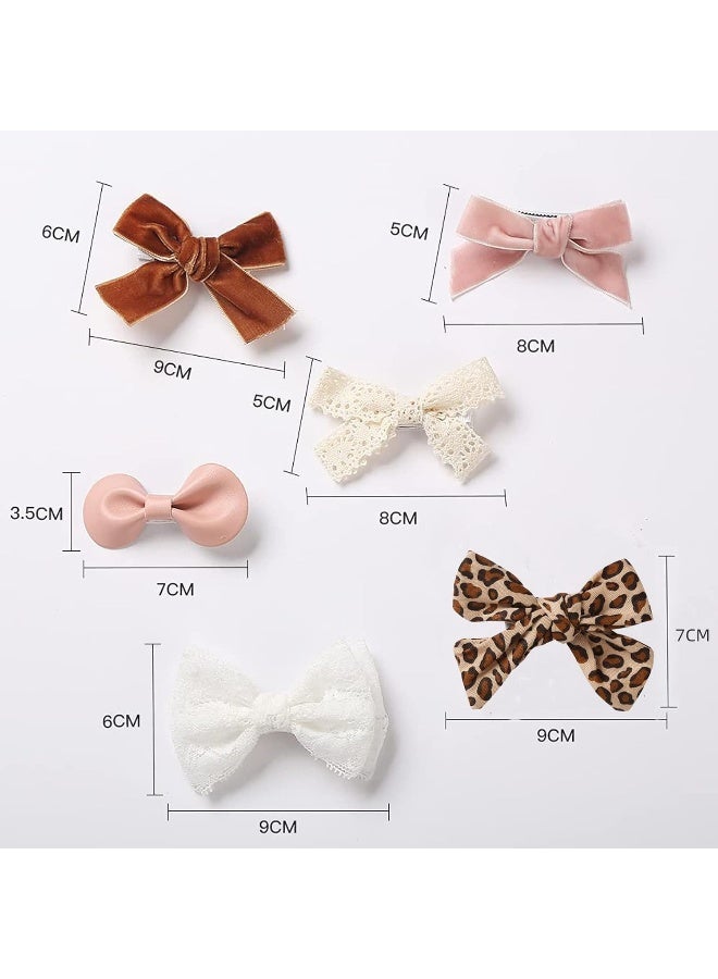 KIDOCHEESE Baby Hair Clips Fully Lined Non Slip Hair Pins Baby Girls Hair Bows Barrettes Hair Accessories for Little Girls Infants Toddlers - Image 3
