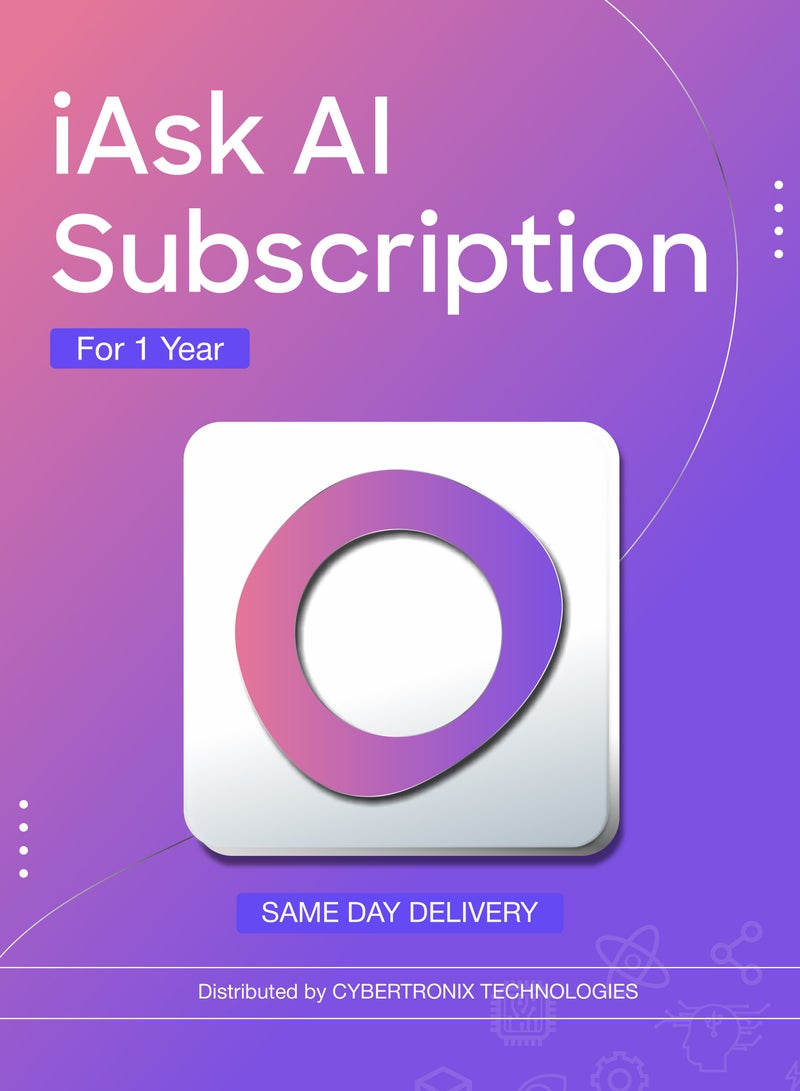 AI اشتراك iAsk AI Pro - 1 سنة | توصيل في نفس اليوم
