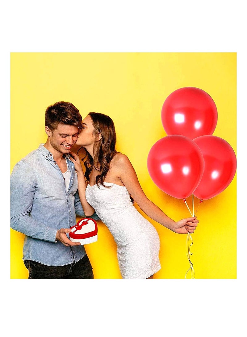 PARTY FUN Metallic Balloon 12 Inch Red Color 40pcs  - Image 4