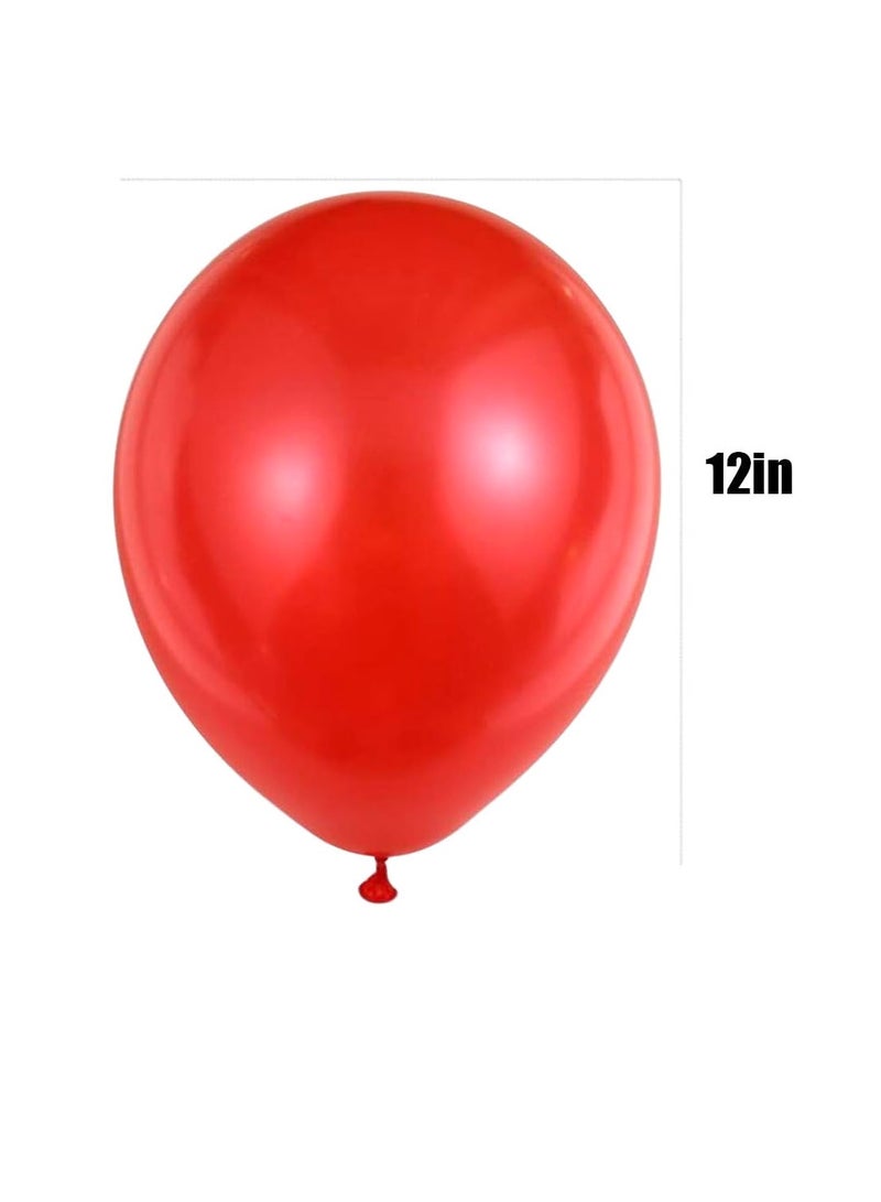 PARTY FUN Metallic Balloon 12 Inch Red Color 40pcs  - Image 3