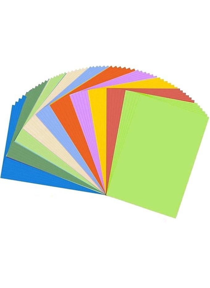 Terabyte 100 Sheets Colored Paper, A4 80gsm Color Paper sheets for Decorating Drawing Origami DIY Arts and Crafts - 10 Assorted Colors, 29.7 cm x 21 cm  - Image 1