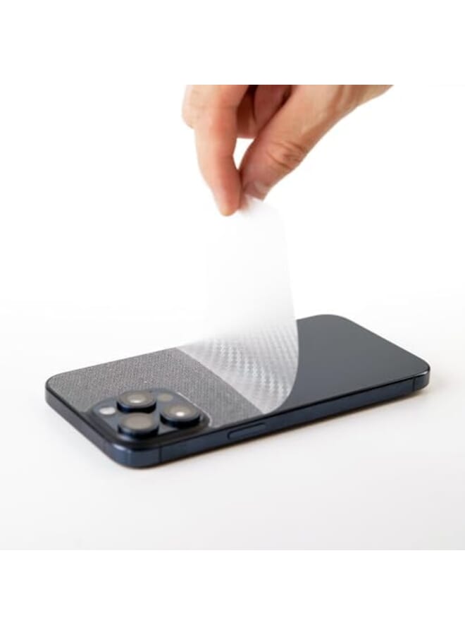 Ibywind Screen Protector Compatible With Iphone 15 Pro Max 5G With 2Pcs Tempered Glass 1Pc Camera Lens Protector 1Pc Backing Carbon Fiber Film Fingerprint Reader Easy To Install - Image 4