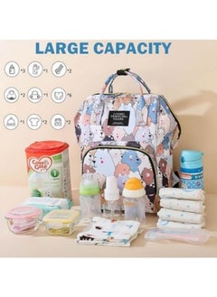 GGEROU Diaper Bag Backpack,Waterproof Diaper Changing Totes,Multi-Function Travel Portable Bassinet Backpack Mommy Bag  - Image 3