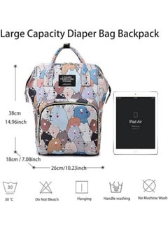 GGEROU Diaper Bag Backpack,Waterproof Diaper Changing Totes,Multi-Function Travel Portable Bassinet Backpack Mommy Bag  - Image 2