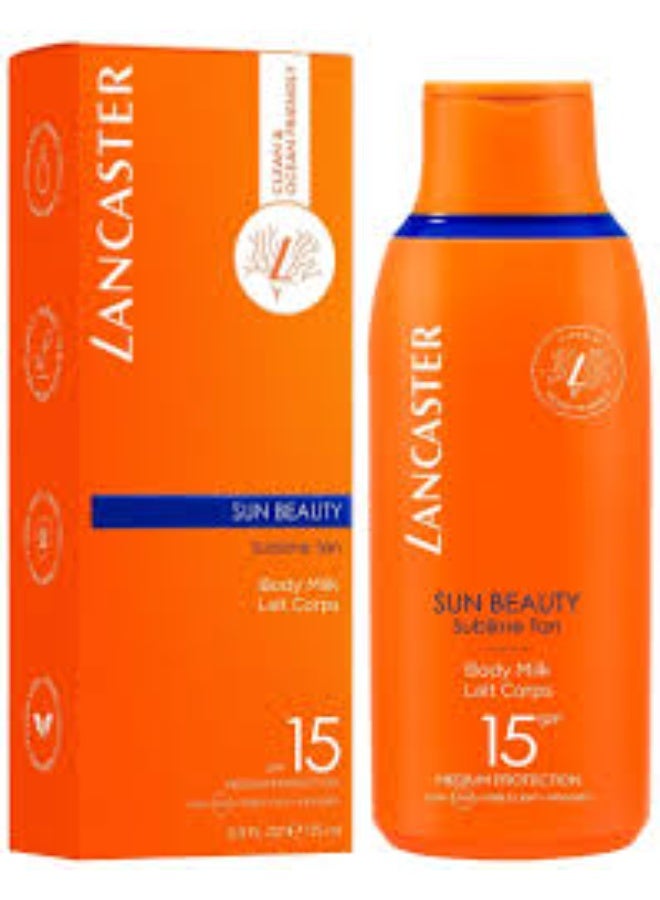 Lancaster Sun Beauty Sublime Tan Body Milk SPF50 175ml - Image 3