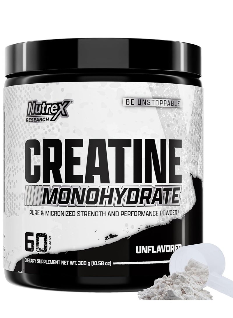 Nutrex Research Creatine Hardcore Muscle Strength Dietary Supplement Unflavored 300g - Image 1