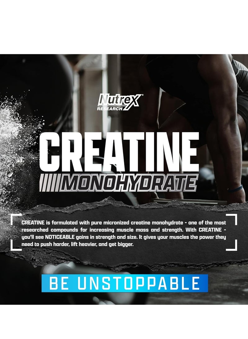 Nutrex Research Creatine Hardcore Muscle Strength Dietary Supplement Unflavored 300g - Image 5