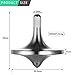 CHEETOP Stainless Steel Spinning Top Premium Exquisite Perfect Balance Well Made Metal Desk EDC Little Fidget Toy Spin Long Time Over 6 Minutes Great Value Silver Large Diameter 34mm - Image 3