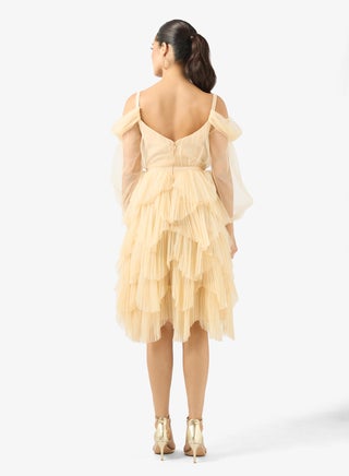 true decadence yellow dress Abigail Pale-Yellow Ruffle Maxi-Dress 100% Polyester Long Dresses | Shop Pre-Loved