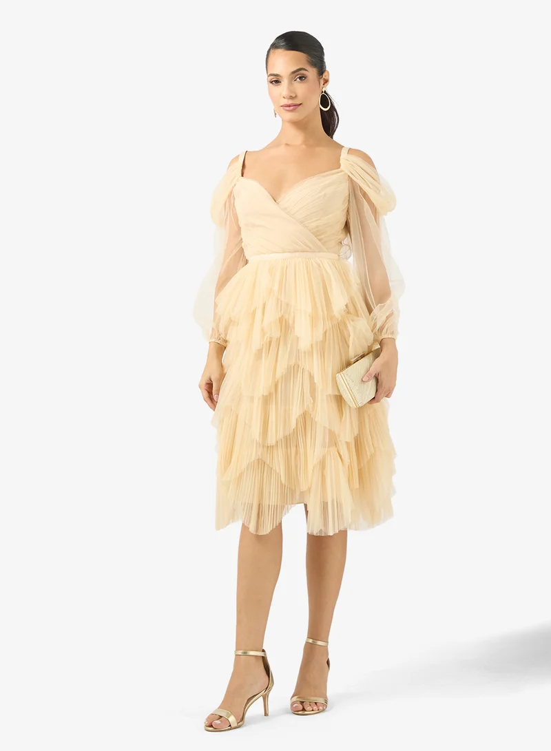 True Decadence Sweetheart-Neck Midi Dress