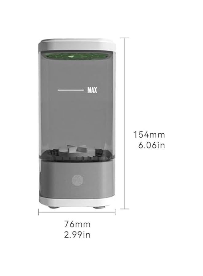 بيوينتي ماكياج الكهربائي فرشاة تنظيف آلة 3-في-1 المحمولة مستحضرات التجميل آلة التنظيف التلقائي (أبيض شفاف) - Image 2