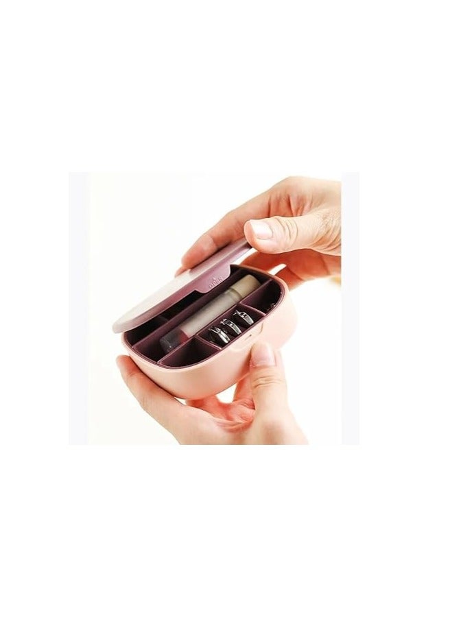 Small Jewelry and Accessories Organizer Box with Mirror for Women and Girls - Image 4