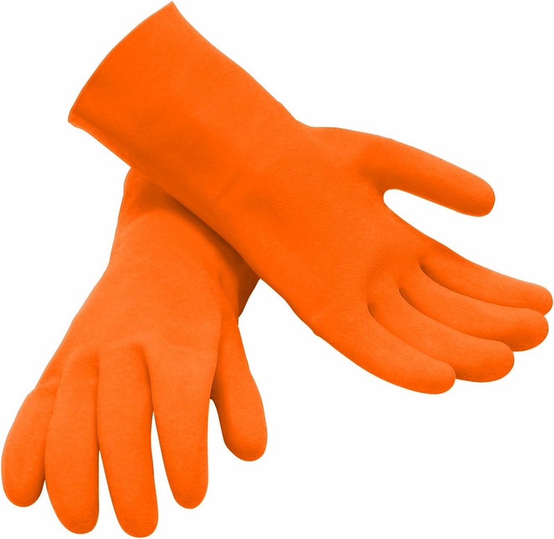 M-D Building Products 49142 Heavy Duty Grouting Gloves - Orange - Image 1