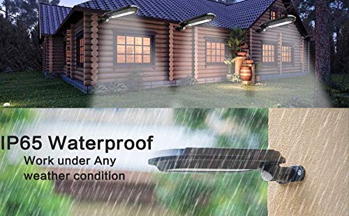 Quace Solar Security Lights, 18 LED Outdoor Garden Light Waterproof 4 Mode Wall Lamps PIR Motion Sensor for Deck Patio (ABS,Cool White, 2 Unit) - Image 3