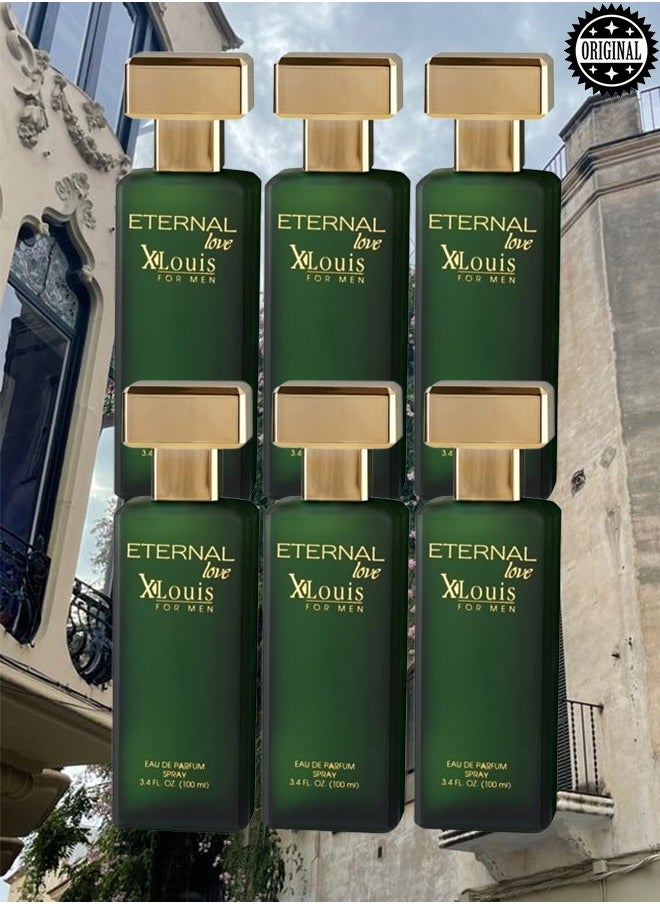 Eternal love 6 Pieces Original Eternal Love Xlouis Perfume For Men 100ml EDP  - Image 1