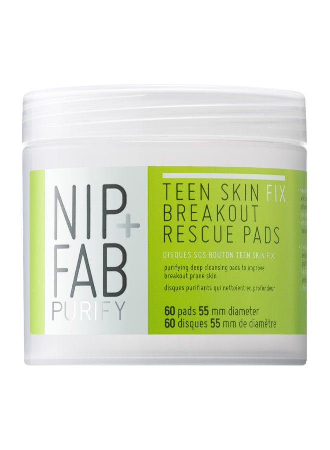 NIP+FAB Teen Skin Fix Breakout Rescue Pads - Image 1