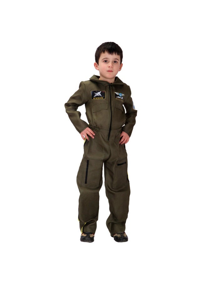 زي رائد فضاء للصبيان لعيد الهالوين، بزة كوسبلاي لج jumpsuit للطفل، زي مميز لأسبوع الكتاب واحتفالات بورييم - Image 1