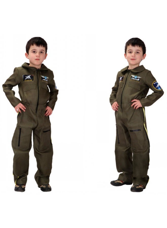 زي رائد فضاء للصبيان لعيد الهالوين، بزة كوسبلاي لج jumpsuit للطفل، زي مميز لأسبوع الكتاب واحتفالات بورييم - Image 2
