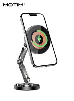 Magnetic Wireless Car Charger Phone Mount, 15w Fast Charging, 360° Rotating Car Phone Mount, Magsafe Car Charger Compatible with iPhone 16/15/14/13/12 etc