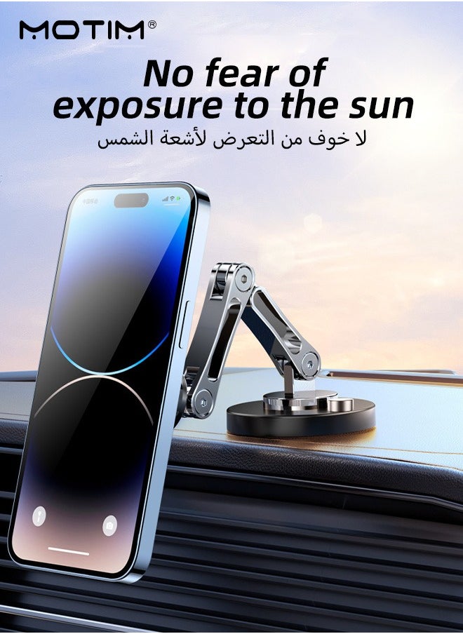 Motim - Magnetic Wireless Car Charger Phone Mount, 15w Fast Charging, 360° Rotating Car Phone Mount, Magsafe Car Charger Compatible with iPhone 16/15/14/13/12 etc - Image 1