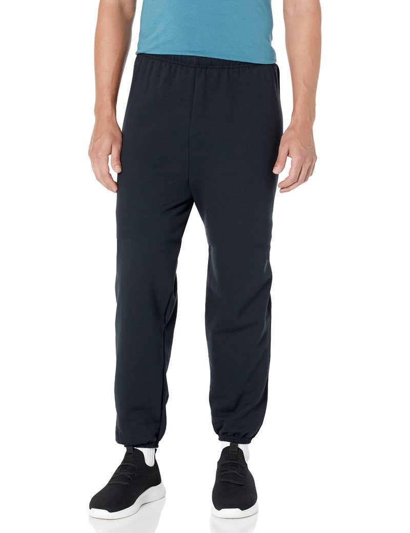 Jerzees mens Fleece Sweatpants, Elastic Bottom - Black, X-Large US - Image 1