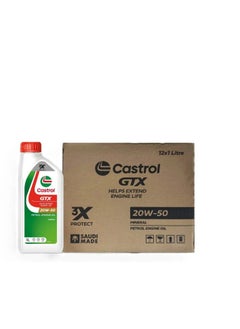 Castrol Castrol GTX 20W-50 Engine Oil - Powerful and intelligent engine protection from the first start / Available (6 packs * 1 liter) & (12-liter carton)  - Image 5