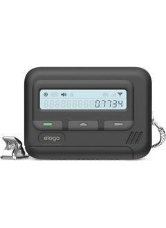 Elago Pager Compatible with AirPods Pro 2 2nd Generation Shock Resistant, Full Protection, with Lanyard - Black  - Image 1