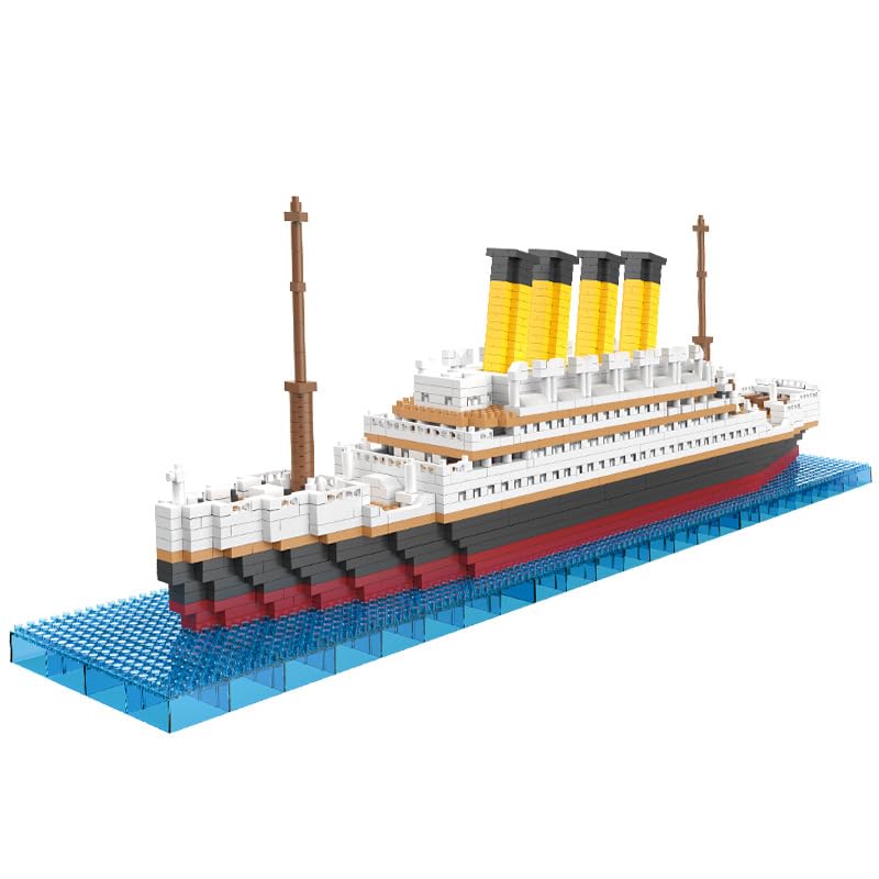 Aningde 2035 Pcs Titanic Architecture Micro Building Bricks Model Kit for Adults Detailed Architectural Display Model Ages 14 - Image 1