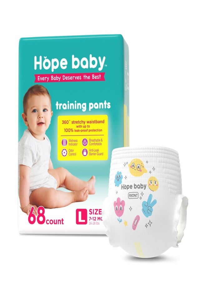 HOPE BABY 3T-4T (22-37 LBS), 66 Count Premium Training Underwear, Baby Diapers Toddler Potty Training Pants, Hypoallergenic with Skin