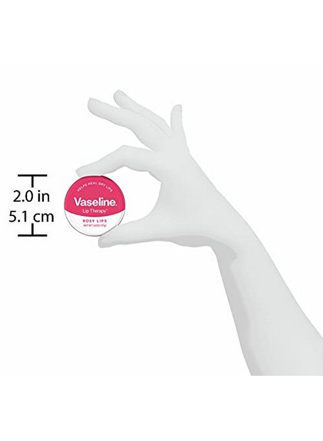 Vaseline Lip Therapy Lip Balm Tin Rosy Lips 0.6 Oz 6 Count - Image 4