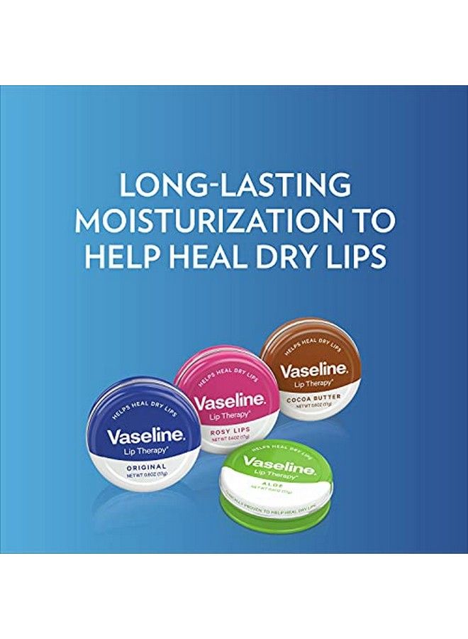 Vaseline Lip Therapy Lip Balm Tin Rosy Lips 0.6 Oz 6 Count - Image 5
