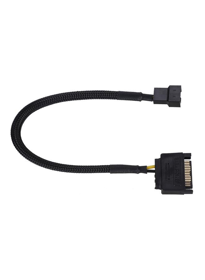 Loquat 5Pcs SATA 15Pin to 4Pin Cooling Fan Power Adapter Cable Converter 22AWG Cable  - Image 4
